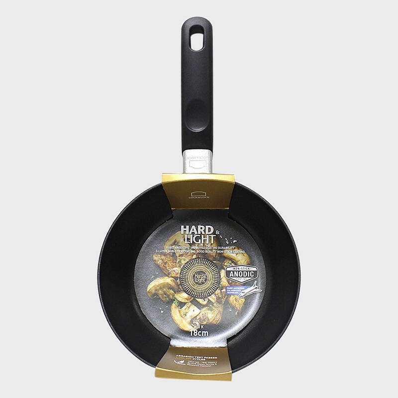 Chảo Cookplus Hard&Light Bằng Nhôm 18cm LocknLock , W/Coating Inside Okitsumo - LHB2185OK-1, , large image number null